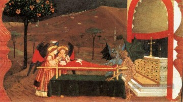 Miracle de la scène de l’hostie profanée 6 début de la Renaissance Paolo Uccello Peinture à l'huile